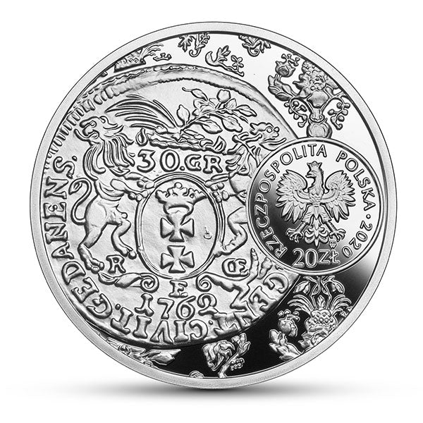 20 złotych 2020 - Historia monety polskiej - złotówka gdańska Augusta III