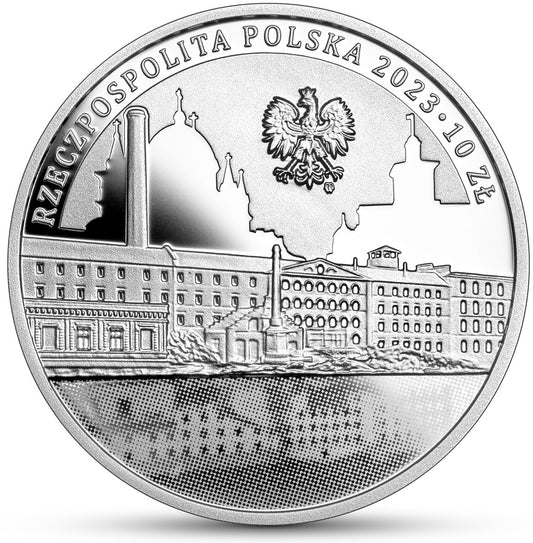 10 złotych 2023 - 600-lecie nadania Łodzi praw miejskich
