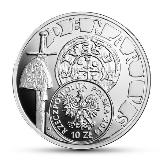 10 złotych - Historia Monety Polskiej - denar Bolesława Krzywoustego