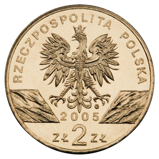 2 złote 2005 - Zwierzęta świata - Puchacz