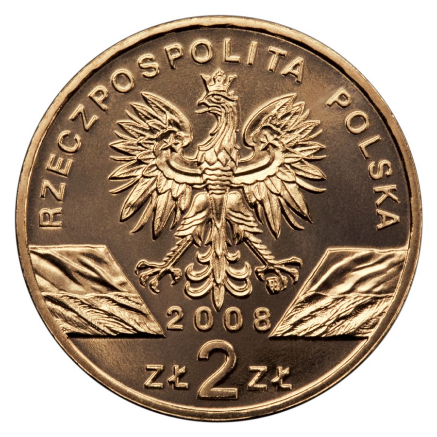 2 złote 2008 - Zwierzęta świata - Sokół Wędrowny