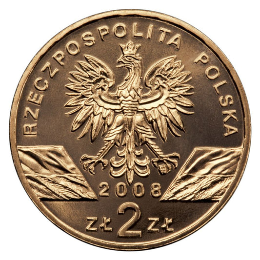 2 złote 2008 - Zwierzęta świata - Sokół Wędrowny