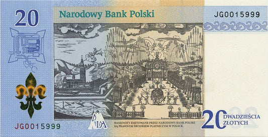 Banknot - 20 złotych 2017 - 300-lecie koronacji Obrazu Matki Bożej Jasnogórskiej